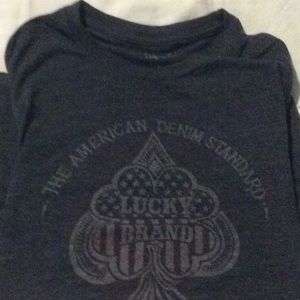 Men’s Lucky Brand T-shirt  blue used T-shirt Lucky